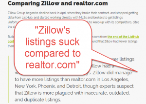 Comparing Zillow and Realtor.com from therealdaily.com_Zillows listings suck